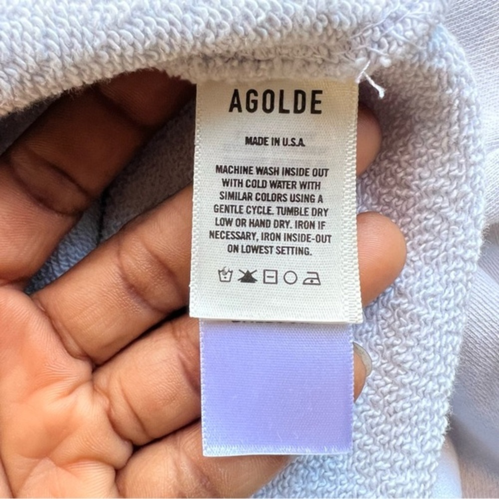 AGOLDE Oversized Sweater Womens S Long Sleeve V-necks - Picture 8 of 11